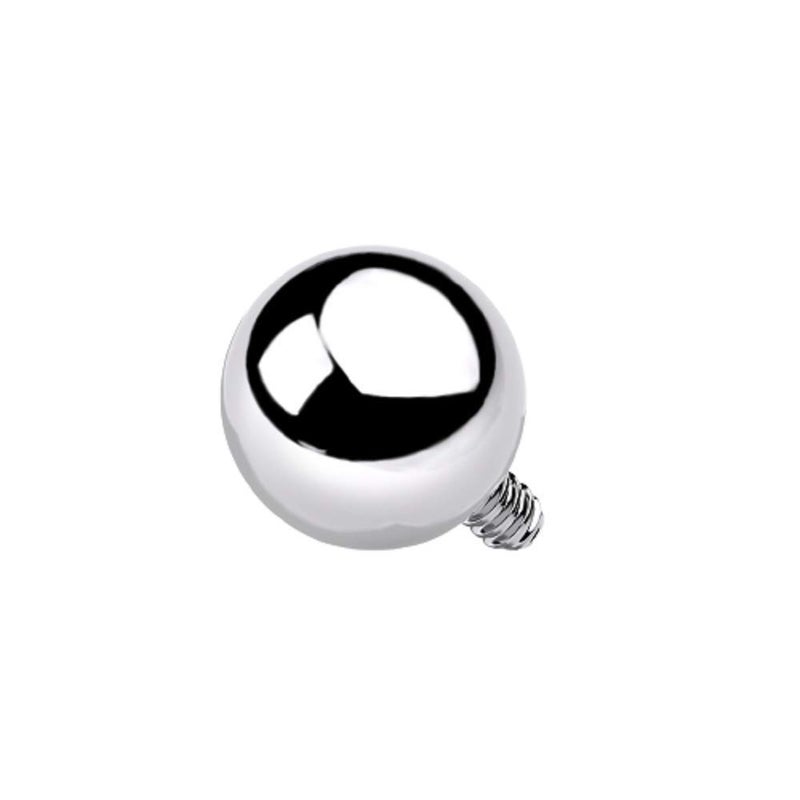 Pierced Owl Set of 10 14-16GA G23 Implant Grade Titanium Replacement Balls for Internally Threaded Jewelry (14GA - 3mm) - Image 1